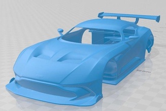 aston Martin Vulkan 2016 yazdırılabilir vücut araba yuva ölçülü Tamiya rc miniz hobi mikro 3d print model - Mito3D