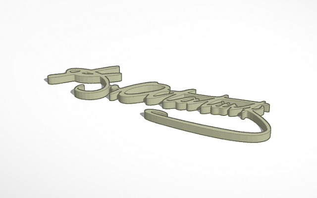 atatrk imza anahtarlık 3D print model - Mito3D