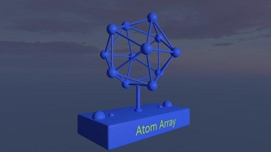 atomes tableau table 3d print model - Mito3D