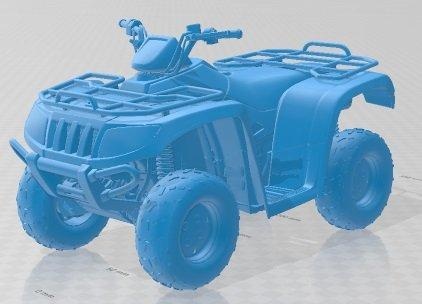 atv quad ac 700 printable automotive diorama modeling hobby solid scale model 3d print model - Mito3D