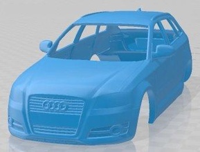 audi a3 sportback 2011 printable body car 3d print model in automotive 3dexport slot scalextric tamiya rc miniz hobby micro 3d print model - Mito3D