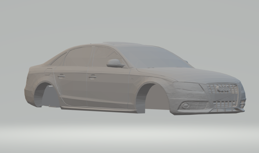 audi a4 2010 3d print model in vehicle 3dexport slot diecast slotcar hotwheels dodge race racecar 3D print model - Mito3D