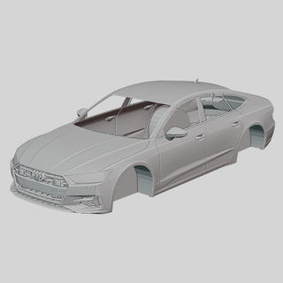 audi a7 sportback 2019 printable body vehicle race racing car stl file speed fast print 3dprinting design diecast ready rc remote controlled 3dprints car3dprints cars 3d print model - Mito3D