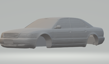 audi a8 sedan slotcar 3d yazdır model in araç 3dexport döküm sıcak tekerlekler yuva araba süper arabalar 3d print model - Mito3D