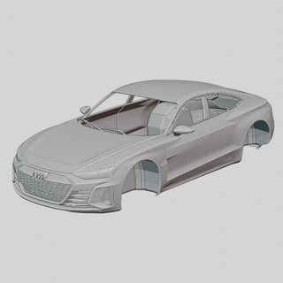 audi e-tron gt concept 2019 printable body vehicle race racing car stl file speed fast print 3dprinting design diecast ready rc remote controlled 3dprints car3dprints cars 3d print model - Mito3D