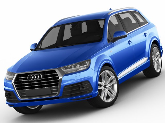 audi q7 2016 ii 2015 2017 enorm Luxus Prämie full size Frequenzweiche suv Deutsche europäisch detailliert realistisch mental 3D print model - Mito3D