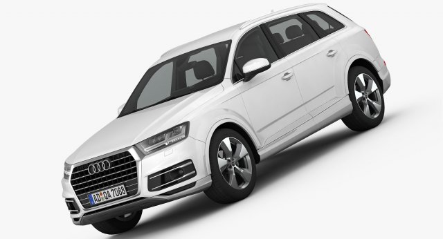 audi q7 2016 detailliert innere 3d modell suv 3dexport quattro offroad frequenzweiche deutsche 2015 2017 2018 2019 deutschland auto saloon vray 3D print model - Mito3D