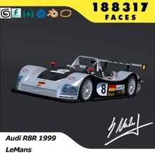 audi r8r 1999 le mans german car vehicle racecar racing 24h heuers du biela pirro theys team joest 3d print model - Mito3D