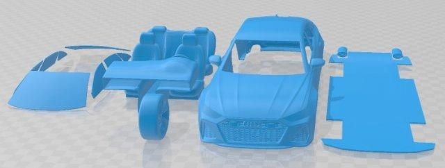 audi rs6 sedán 2020 imprimible coche vehiculo automotor espacio scalextric Tamiya rc miniz pasatiempo micro 3d print model - Mito3D