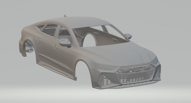 audi rs7 sportback diecast slot-car slotcar slot car hot hotwheels rc 3D print model - Mito3D