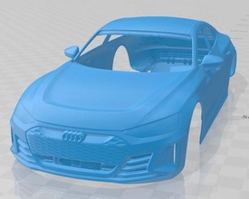 audi rs tron gt imprimível corpo carro fenda escalextrico Tamiya rc miniz passatempo micro 3d print model - Mito3D