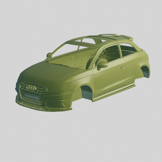 audi s1 quattro sportback 2020 printable body vehicle race racing car stl file speed fast print 3dprinting design diecast ready rc remote controlled 3dprints car3dprints cars 3d print model - Mito3D