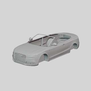 audi s5 cabriolet 2012 printable body vehicle race racing car stl file speed fast print 3dprinting design diecast ready rc remote controlled 3dprints car3dprints cars 3d print model - Mito3D