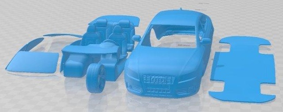 audi s5 sportback 2011 printable car 3d print model in automotive 3dexport slot scalextric tamiya rc miniz hobby micro 3d print model - Mito3D