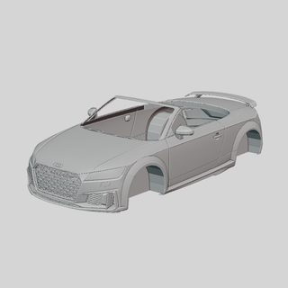 audi tts roadster 2020 printable body vehicle race racing car stl file speed fast print 3dprinting design diecast ready rc remote controlled 3dprints car3dprints cars 3d print model - Mito3D
