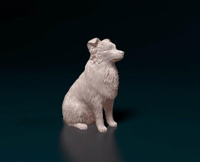 aussie 05 figurines dog animal print stl obj shepherd australian 3d print model - Mito3D
