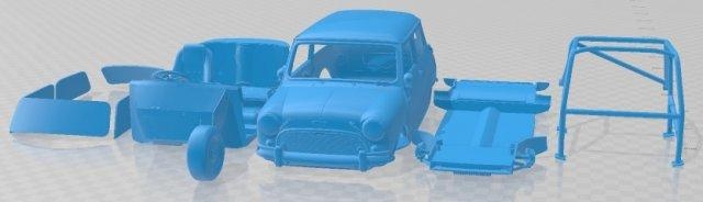 austin fia printable car 3d print model automotive slot scalextric tamiya rc miniz hobby micro 3d print model - Mito3D