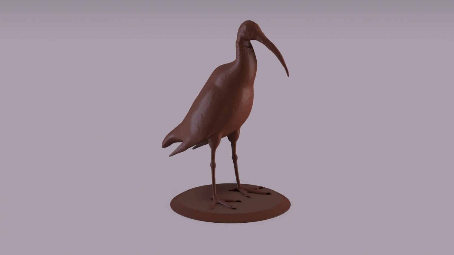 australian ibis figurine 3d print model in figurines 3dexport animal bird statue interior decoration toy wild nature fauna 3D print model - Mito3D
