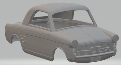 autobianchi bianchina 1957 imprimible cuerpo del coche ranura scalextric tamiya rc radio de control shell italia 3d print model - Mito3D