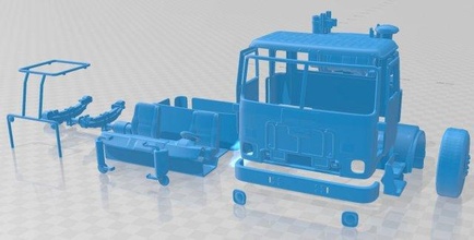 autocar acx camion 2021 imprimable cabine 3d impression modèle in automobile 3dexport fente scalextric tamiya rc miniz loisir micro 3d print model - Mito3D