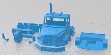 otomobil dc 64 2019 yazdırılabilir kabin kamyon yuva ölçülü Tamiya rc miniz hobi mikro 3d print model - Mito3D