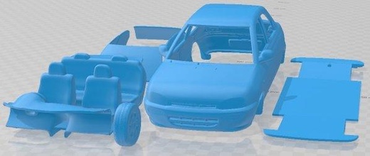 autozam revue 1990 printable car slot scalextric tamiya rc miniz hobby micro 3d print model - Mito3D