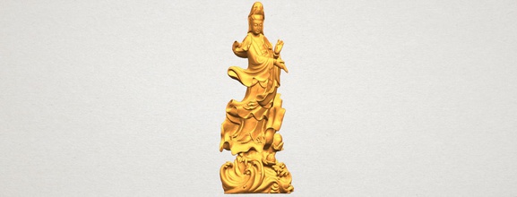 avalokitesvara bodhisattva - de pie 07 coche presidente árbol tabla sofá carácter juego exterior humanos interior personas casa figuritas la estatua escultura religión templo el buda gautama shakyamuni 3d print model - Mito3D