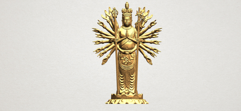avalokitesvara bodhisattva el 02 3d yazdır model in dekor 3dexport iç dış tarihi mimari asya çince hintli budist din shakyamuni tapınak şakak mabet buda heykel gautama ibadet minyatürler 3d print model - Mito3D