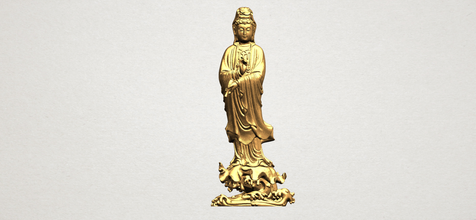 avalokitesvara buda ayakta 05 3d yazdır model in dekor 3dexport iç dış tarihi mimari asya çince hintli budist din bodhisattva shakyamuni tapınak şakak mabet heykel gautama ibadet minyatürler 3d print model - Mito3D