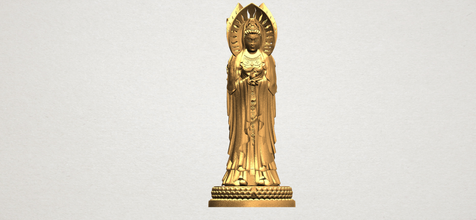 avalokitesvara buda ayakta yüzler 01 3d yazdır model in dekor 3dexport iç dış tarihi mimari asya çince hintli budist din bodhisattva shakyamuni tapınak şakak mabet heykel gautama ibadet minyatürler 3d print model - Mito3D