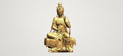 Buda avalokitesvara 02 iç dış tarihi mimarlık Asya Çin Hint Budist din bodhisattva sakyamuni'nin tapınak dekor heykel gautama ibadet Minyatürler 3d print model - Mito3D