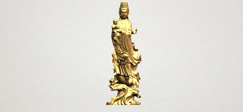 buda avalokitesvara premio kid 01 interior exterior histórico de la arquitectura asia chino india budista religión bodhisattva shakyamuni templo el decoración estatua gautama escultura adoración las miniaturas 3d print model - Mito3D