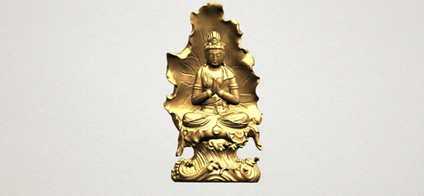 avalokitesvara Buda lotus 02 bırakın iç dış tarihi mimarlık Asya Çin Hint Budist din bodhisattva sakyamuni'nin tapınak dekor heykel gautama ibadet Minyatürler 3d print model - Mito3D