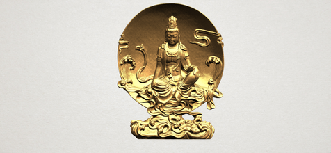 avalokitesvara buda ay arka fon 3d yazdır model in dekor 3dexport iç dış tarihi mimari asya çince hintli budist din bodhisattva shakyamuni tapınak şakak mabet heykel gautama ibadet minyatürler 3d print model - Mito3D