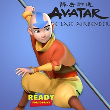 avatar - last airbender 3d print model in child 3dexport boy fanart zbrush 3d print model - Mito3D