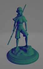 avatar aang 3d print model in sculpture 3dexport animation cartoon character printable statue 3d print model - Mito3D
