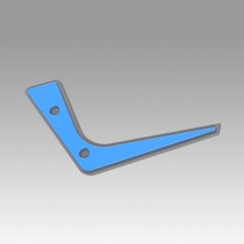 avatar dernier maître l'air sokka cosplay boomerang soutenir 3d impression modèle in 3dexport réplique loisir diy 3d print model - Mito3D