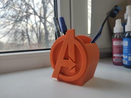 avengers organizer office organized holder fusion360 abs 3d print model - Mito3D