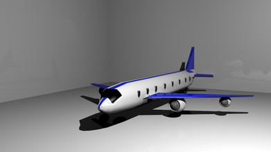 avion comercial gratis 3d modelo in 3dexport aeronave avión aire volar 3d print model - Mito3D