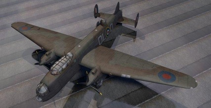 avro manchester mk 1 3d modell bomber 3dexport flugzeug krieglane militär historisch ww2 wwii raf britisch schwer 3d print model - Mito3D