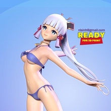 ayaka in bikini genk etki fanart 3d yazdır model kadın 3dexport genshinimpact genshinimpactfanart genshinimpactmihoyo 3dprint 3dprinting şirin anime manga 3d print model - Mito3D