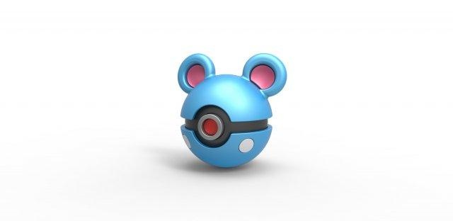 azurill orb toy print printable 3d print model - Mito3D