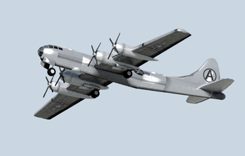 b 29 superfortaleza b29 militar bombardeo nuclear atómico avión aeronave ww1 ww2 guerra Ejército aire cielo 3d print model - Mito3D