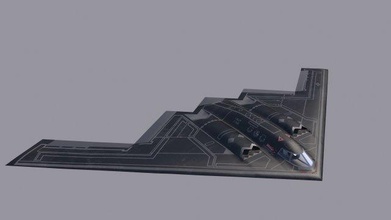 2 esprit bombardier b2 avion furtif 3d print model - Mito3D