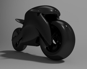 b bike escultura bicicleta mostruário 3d print model - Mito3D
