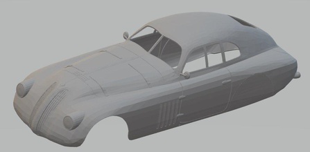 b-m-w 328 mm 1939 yazdırılabilir vücut araba kabuk rc radyo kontrol retro miniz tamiya yuvası scalextric 3d print model - Mito3D