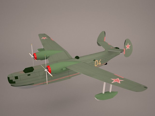 b6mg russe avion 3d modèle in bombardier 3dexport avions guerre woii combattant hydravion fou volant bateau russie soviétique 3D print model - Mito3D