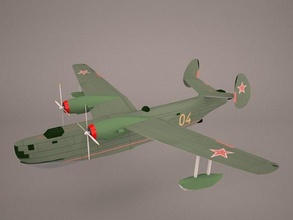b6mg russian plane 3d model in bomber 3dexport planes airplane airplanes aeroplanes aeroplane war woii fighter hydorplane hidroplane madge flying boat russia soviet 3d print model - Mito3D