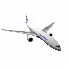 b777 200 aeronave 777 twinjet Aeroplano avión casa librea 3d print model - Mito3D