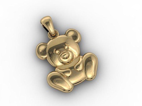 baby bear pendant cartoon cute grizzly jewel jewellery jewelry matrix nature necklace pendants pet printable render sculpting sculpture teddy tiger zbrush 3d print model - Mito3D